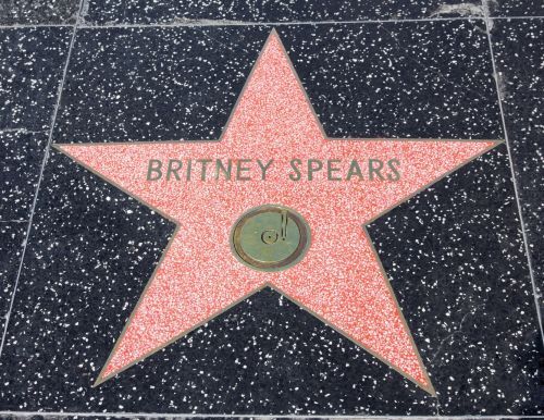 Britney Spear star on the Hollywood Walk of Fame.