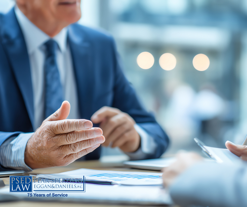Meeting with a business law attorney near Saline